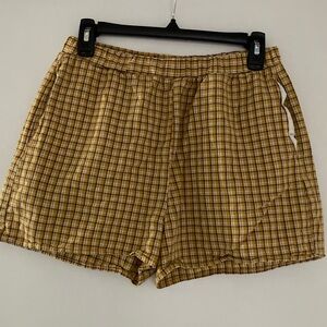 Boxer Style Plaid Shorts